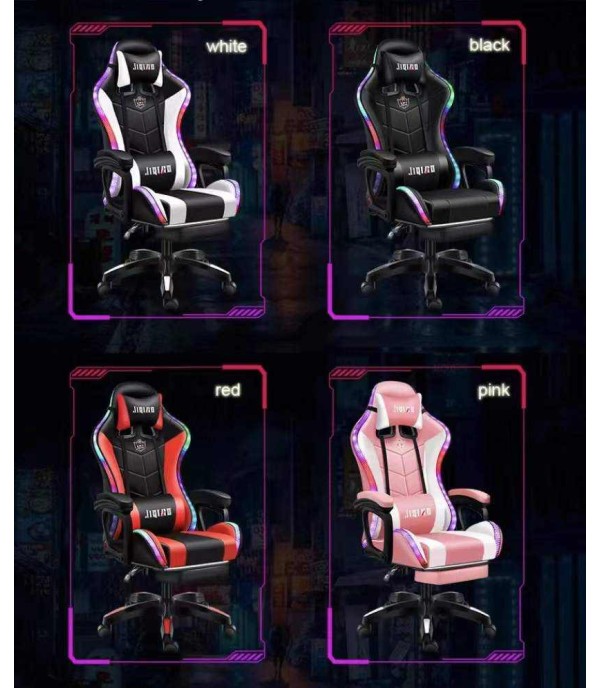 Cadeira Gaming Led + Bluetooth + Massagem
